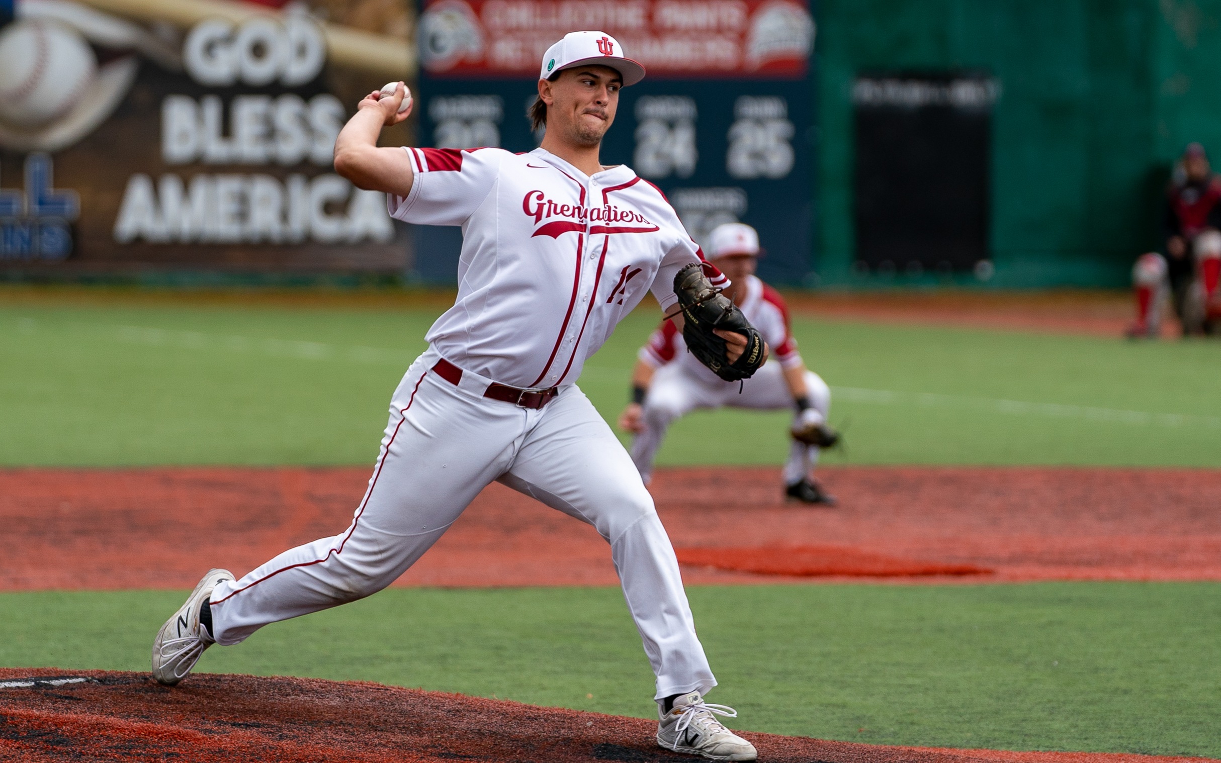 Grenadiers Sweep Huntington in Friday Doubleheader