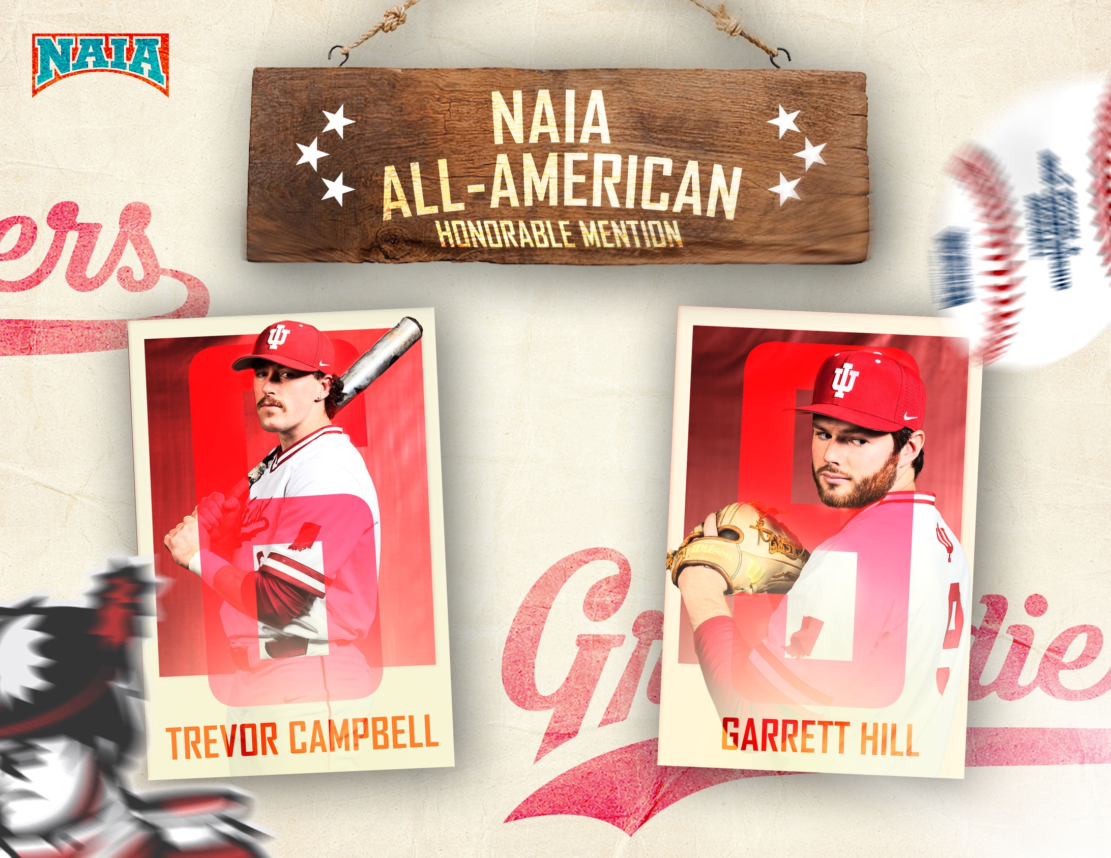 Trevor Campbell, Garrett Hill Earn NAIA Baseball All-American Honorable Mention Honors