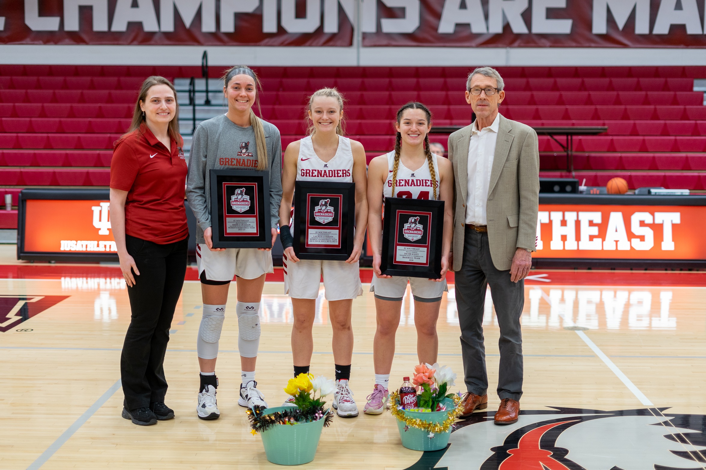 Grenadiers Take Down Miami-Middletown 100-59 On Senior Day